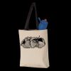 11L Canvas Tote with Contrast-Color Handles Thumbnail