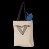 11L Canvas Tote with Contrast-Color Handles Thumbnail