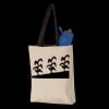11L Canvas Tote with Contrast-Color Handles Thumbnail