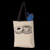 11L Canvas Tote with Contrast-Color Handles Thumbnail