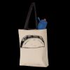 11L Canvas Tote with Contrast-Color Handles Thumbnail