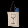 11L Canvas Tote with Contrast-Color Handles Thumbnail