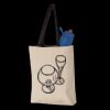 11L Canvas Tote with Contrast-Color Handles Thumbnail