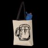 11L Canvas Tote with Contrast-Color Handles Thumbnail