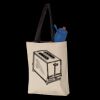 11L Canvas Tote with Contrast-Color Handles Thumbnail