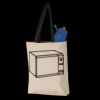 11L Canvas Tote with Contrast-Color Handles Thumbnail