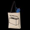 11L Canvas Tote with Contrast-Color Handles Thumbnail