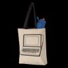 11L Canvas Tote with Contrast-Color Handles Thumbnail