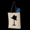 11L Canvas Tote with Contrast-Color Handles Thumbnail
