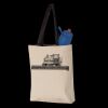 11L Canvas Tote with Contrast-Color Handles Thumbnail