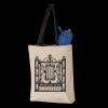 11L Canvas Tote with Contrast-Color Handles Thumbnail