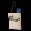 11L Canvas Tote with Contrast-Color Handles Thumbnail