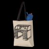11L Canvas Tote with Contrast-Color Handles Thumbnail