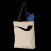 11L Canvas Tote with Contrast-Color Handles Thumbnail