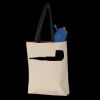11L Canvas Tote with Contrast-Color Handles Thumbnail