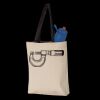 11L Canvas Tote with Contrast-Color Handles Thumbnail