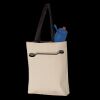 11L Canvas Tote with Contrast-Color Handles Thumbnail