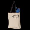 11L Canvas Tote with Contrast-Color Handles Thumbnail