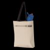 11L Canvas Tote with Contrast-Color Handles Thumbnail