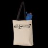 11L Canvas Tote with Contrast-Color Handles Thumbnail