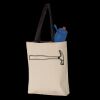 11L Canvas Tote with Contrast-Color Handles Thumbnail