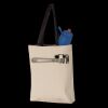 11L Canvas Tote with Contrast-Color Handles Thumbnail