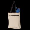 11L Canvas Tote with Contrast-Color Handles Thumbnail