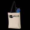11L Canvas Tote with Contrast-Color Handles Thumbnail