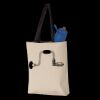11L Canvas Tote with Contrast-Color Handles Thumbnail