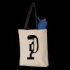 11L Canvas Tote with Contrast-Color Handles Thumbnail