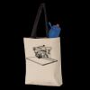 11L Canvas Tote with Contrast-Color Handles Thumbnail