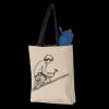 11L Canvas Tote with Contrast-Color Handles Thumbnail