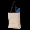 11L Canvas Tote with Contrast-Color Handles Thumbnail
