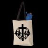 11L Canvas Tote with Contrast-Color Handles Thumbnail