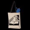 11L Canvas Tote with Contrast-Color Handles Thumbnail