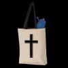 11L Canvas Tote with Contrast-Color Handles Thumbnail