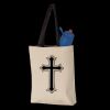 11L Canvas Tote with Contrast-Color Handles Thumbnail