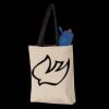 11L Canvas Tote with Contrast-Color Handles Thumbnail
