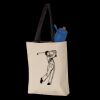 11L Canvas Tote with Contrast-Color Handles Thumbnail