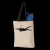 11L Canvas Tote with Contrast-Color Handles Thumbnail