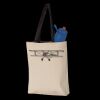 11L Canvas Tote with Contrast-Color Handles Thumbnail