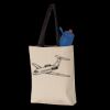 11L Canvas Tote with Contrast-Color Handles Thumbnail