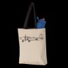 11L Canvas Tote with Contrast-Color Handles Thumbnail