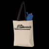 11L Canvas Tote with Contrast-Color Handles Thumbnail
