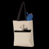 11L Canvas Tote with Contrast-Color Handles Thumbnail