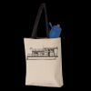 11L Canvas Tote with Contrast-Color Handles Thumbnail