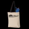 11L Canvas Tote with Contrast-Color Handles Thumbnail