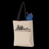 11L Canvas Tote with Contrast-Color Handles Thumbnail