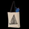 11L Canvas Tote with Contrast-Color Handles Thumbnail