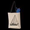 11L Canvas Tote with Contrast-Color Handles Thumbnail